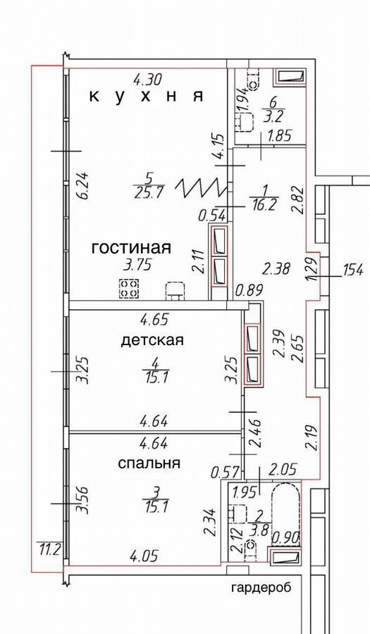 квартира г Санкт-Петербург метро Чкаловская ул Малая Зеленина 1/22 ЖК «Аристократ» округ Чкаловское, Петроградка фото 28