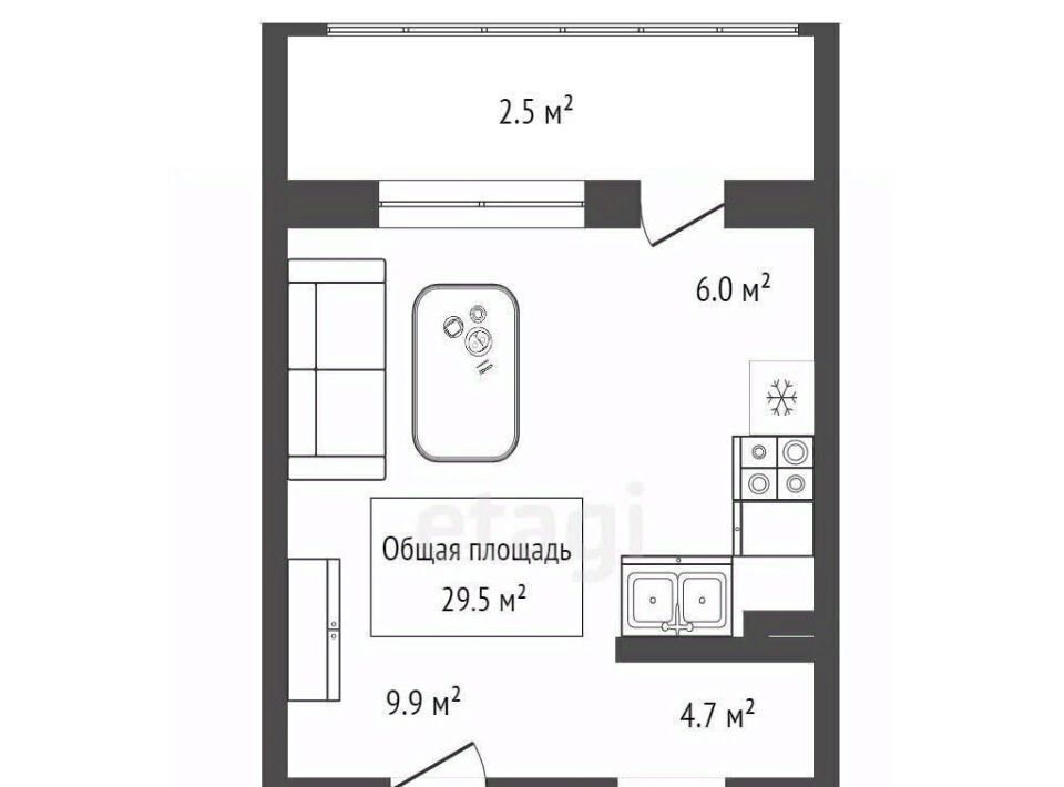 квартира г Новосибирск р-н Калининский Заельцовская ул Тайгинская 39 фото 31