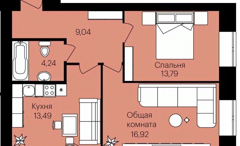 квартира г Саранск р-н Октябрьский ул Юрия Святкина 6 фото 1