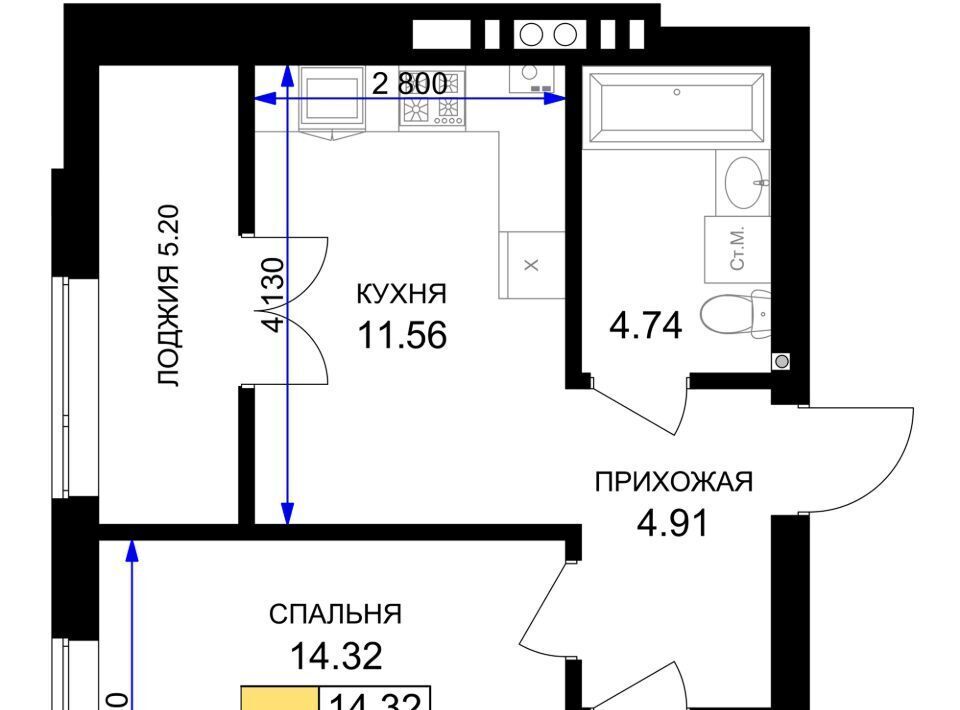 квартира р-н Гурьевский г Гурьевск ЖК «Включи» фото 1