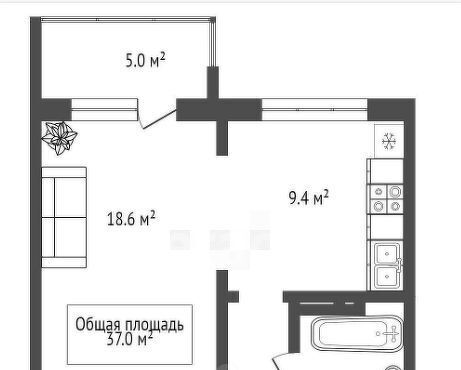 квартира г Новосибирск Заельцовская ул Игарская 7 фото 2