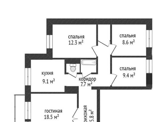 квартира г Москва метро Академическая ул Большая Черёмушкинская 2к/6 фото 2