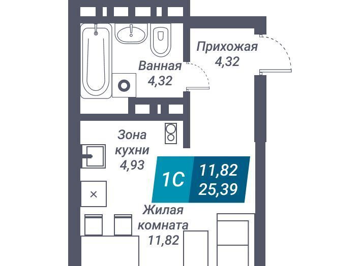 квартира г Новосибирск р-н Дзержинский Берёзовая роща ул Королева 19 фото 1