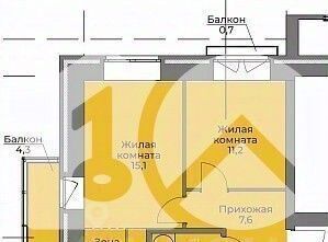 квартира г Новосибирск Заельцовская ул Кубовая 113/5 фото 2