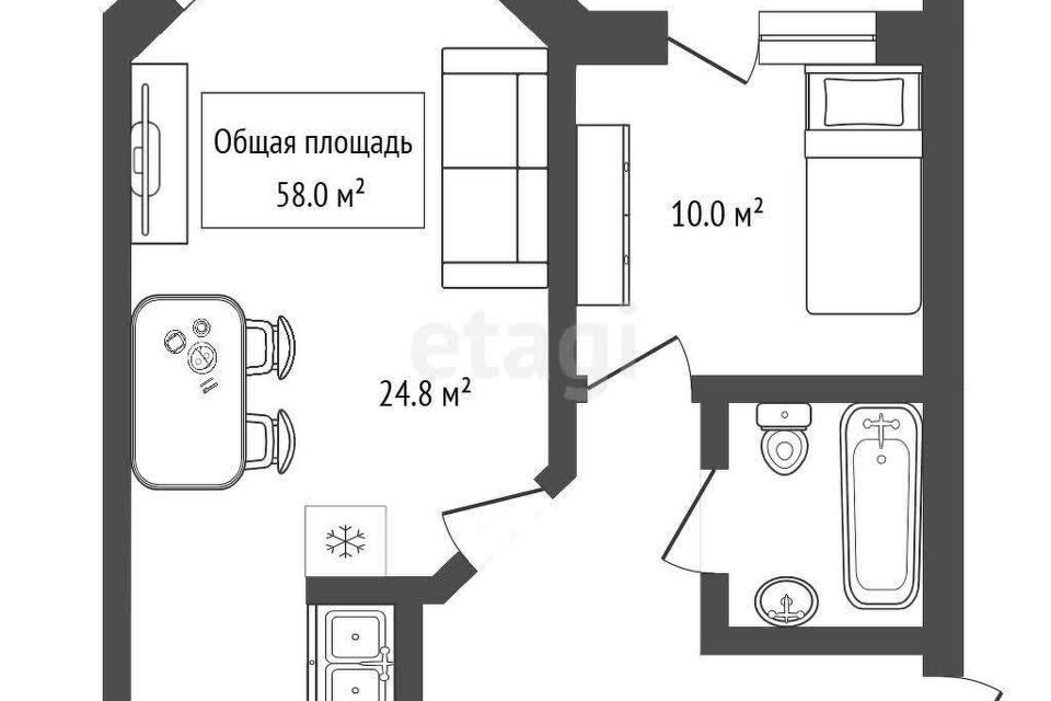 квартира г Новосибирск р-н Советский ул Софийская 1/1 Новосибирск городской округ фото 8