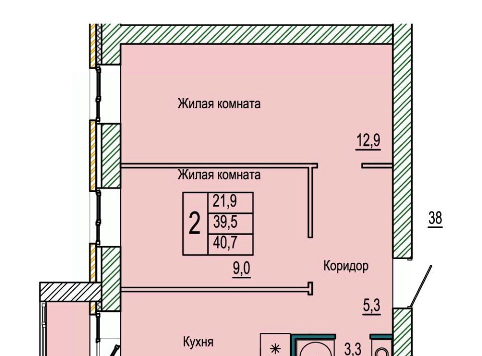 квартира г Волгоград р-н Кировский ЖК «Колизей» фото 1