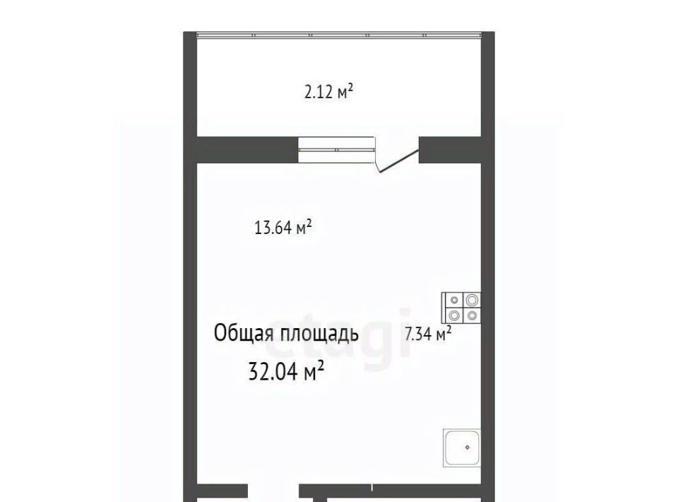 квартира р-н Томский д Кисловка мкр Левобережный ул. Петра Чайковского, 1 фото 20