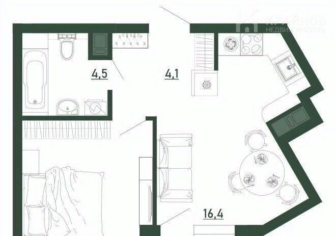 квартира г Воронеж р-н Железнодорожный ЖК «РИТМ» Ключи мкр фото 2