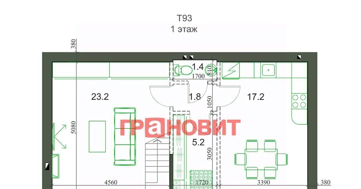 квартира р-н Новосибирский п Садовый р-н мкр Березки-3 Станционный сельсовет, 12 фото 14