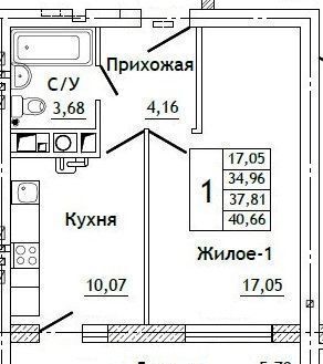 квартира р-н Смоленский д Алтуховка стр. 17, Смоленск фото 1