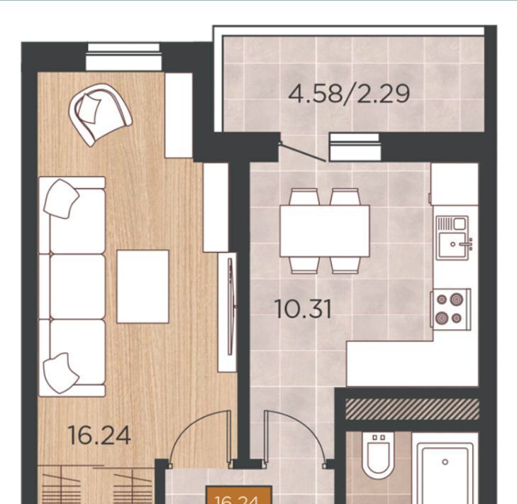 квартира г Краснодар р-н Прикубанский ул Командорская 15 фото 1