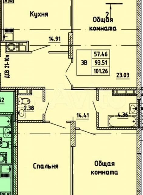 квартира г Йошкар-Ола пр-д Прибрежный 5 Йошкар-Ола городской округ фото 3