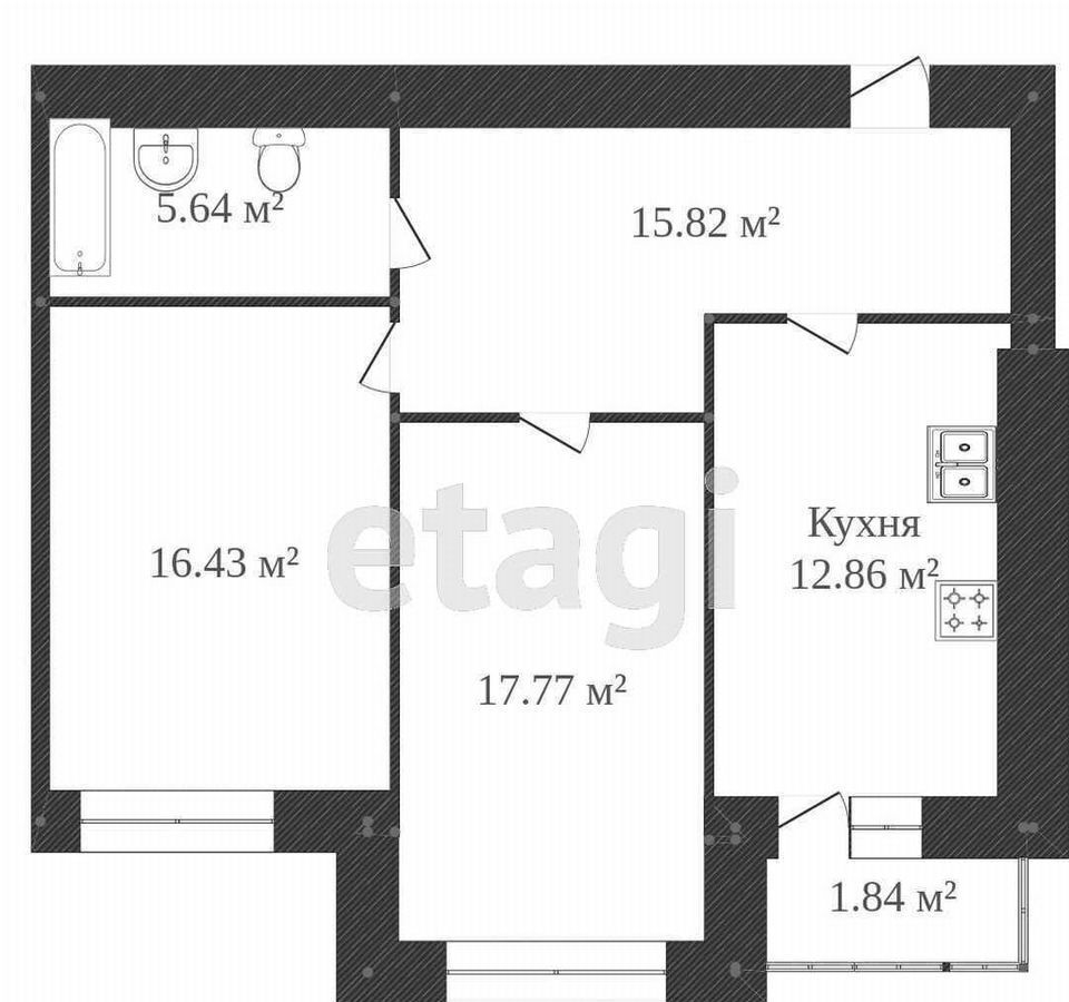 квартира г Калининград р-н Московский ул Коммунистическая 30 фото 10