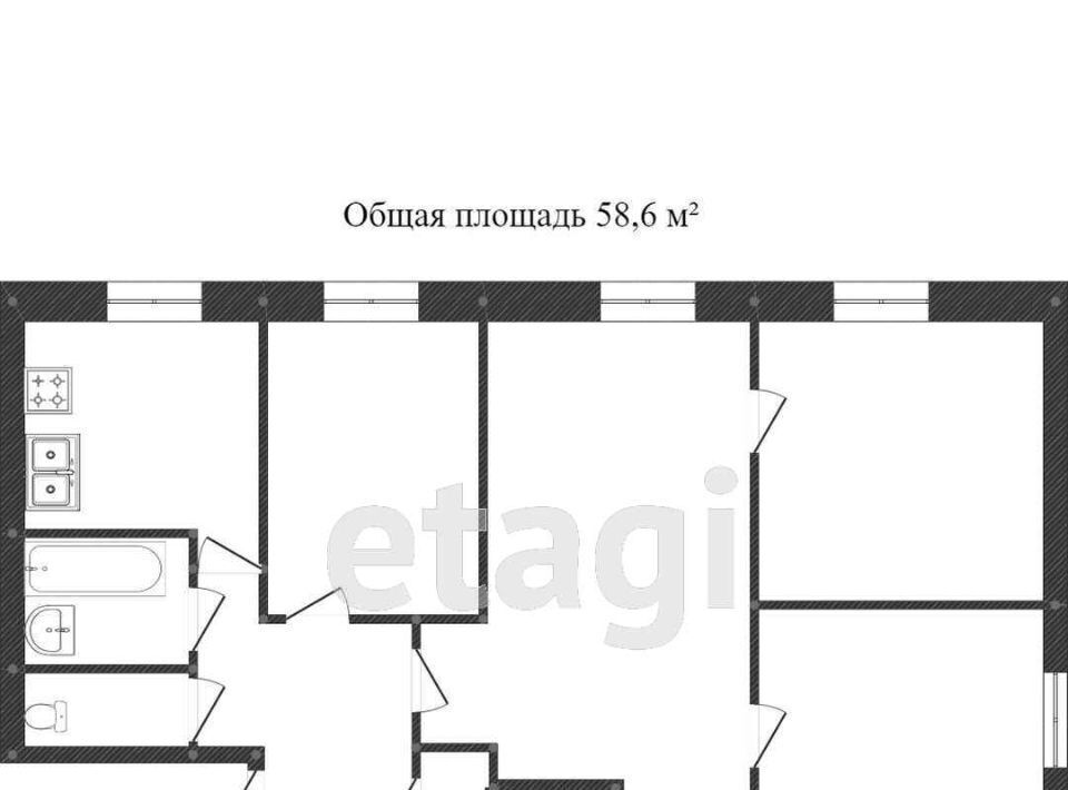 квартира р-н Малоярославецкий с Санаторий Воробьево ул Санаторная 2 с пос, Воробьево фото 2