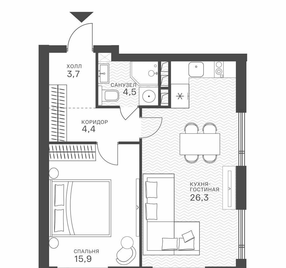 квартира г Москва метро Крылатское ул Крылатская 33 корп. 1 фото 1