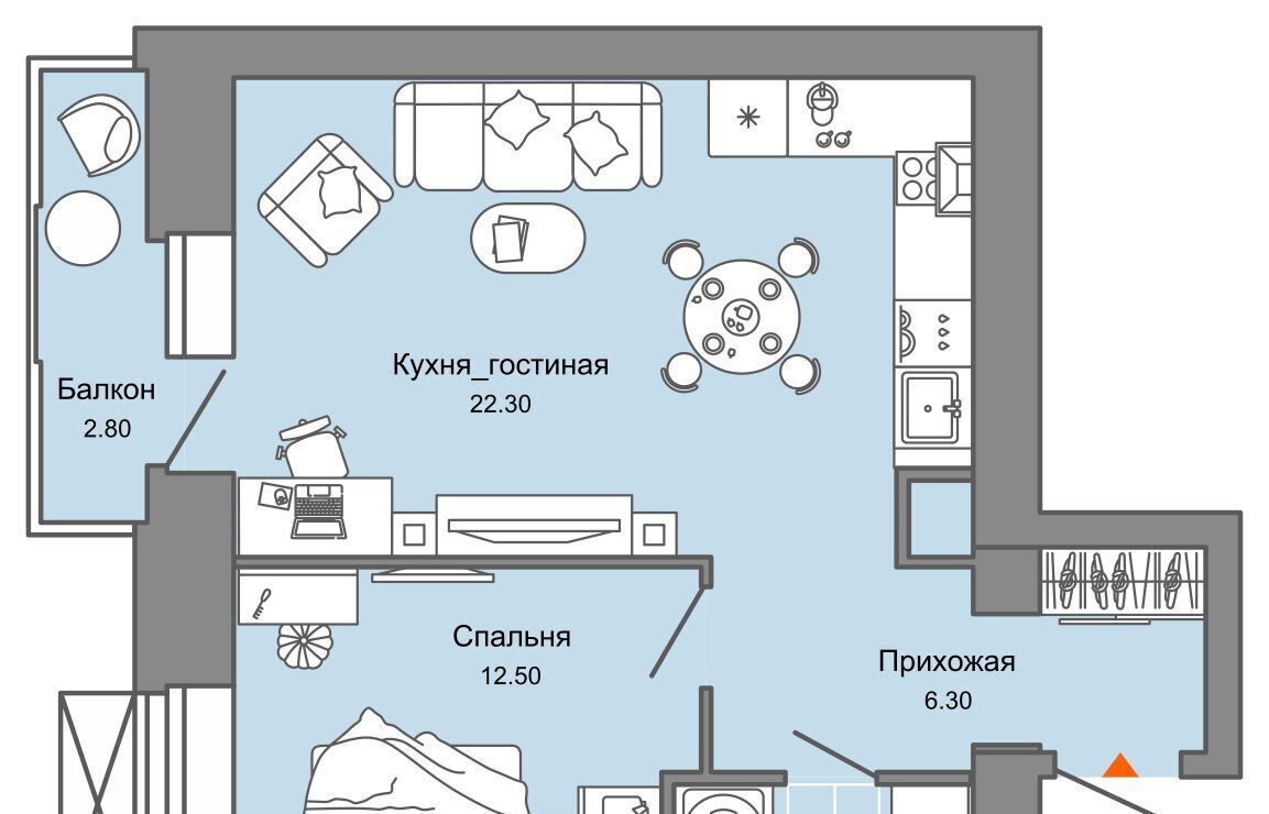 квартира г Пермь р-н Дзержинский ул Дзержинского 31а ЖК Камаполис фото 1