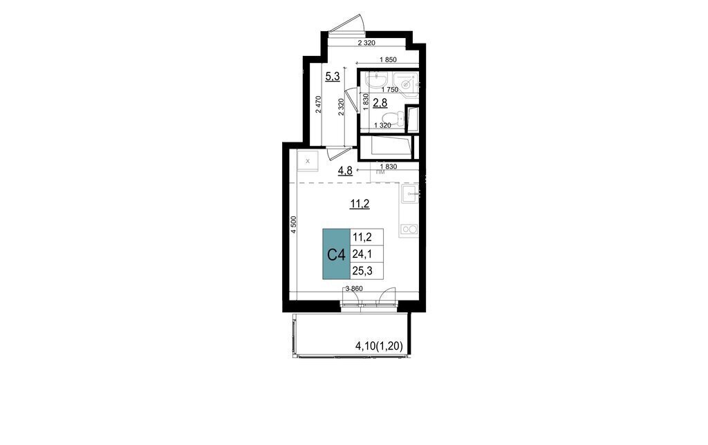 квартира г Одинцово БЗРИ Баковка микрорайон 6-6А, жилой комплекс -Сити, к 23 фото 1