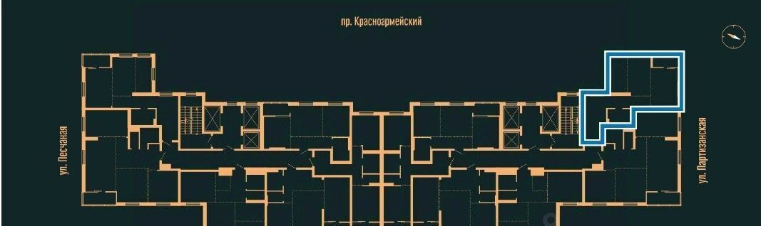 квартира г Барнаул р-н Центральный пр-кт Красноармейский 61б фото 3