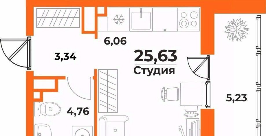 квартира г Хабаровск р-н Железнодорожный пер Брянский фото 1