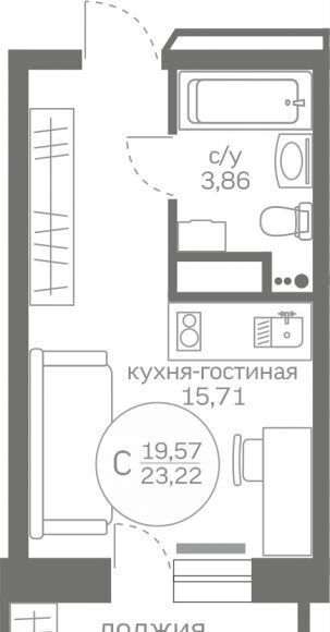 квартира р-н Тюменский д Патрушева ул Александра Пушкина 14 Тюмень фото 3