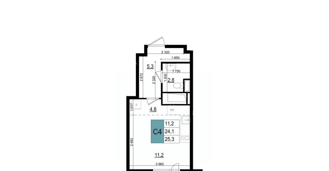 квартира г Одинцово БЗРИ Баковка 6-6А мкр, Одинцово-Сити жилой комплекс, к 23 фото 1