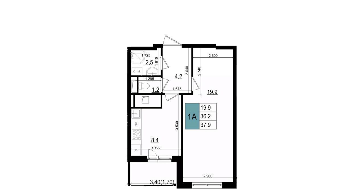 квартира г Одинцово БЗРИ Баковка 6-6А мкр, Одинцово-Сити жилой комплекс, к 23 фото 1