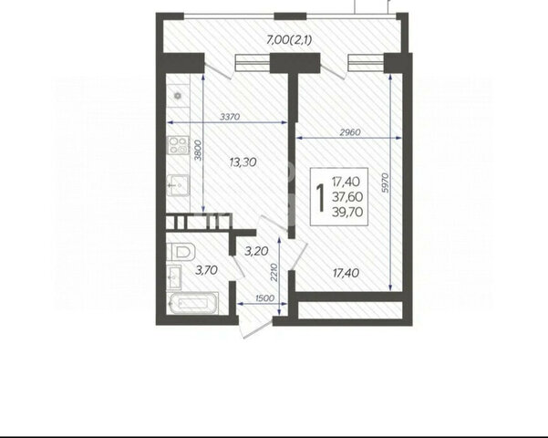 квартира р-н Прикубанский микрорайон 9-й километр ул Ярославская 115к/2 фото