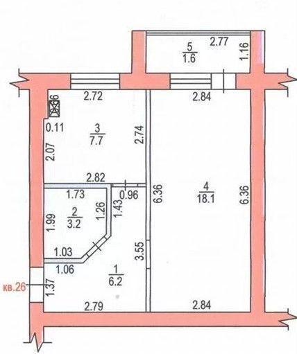 квартира д Крутые Выселки микрорайон Слобода ул Герасимова 4 Тамбов фото 19