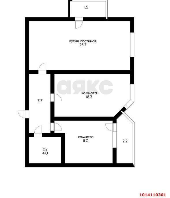 квартира г Краснодар р-н Карасунский ул им. Мачуги В.Н. 166а фото 6