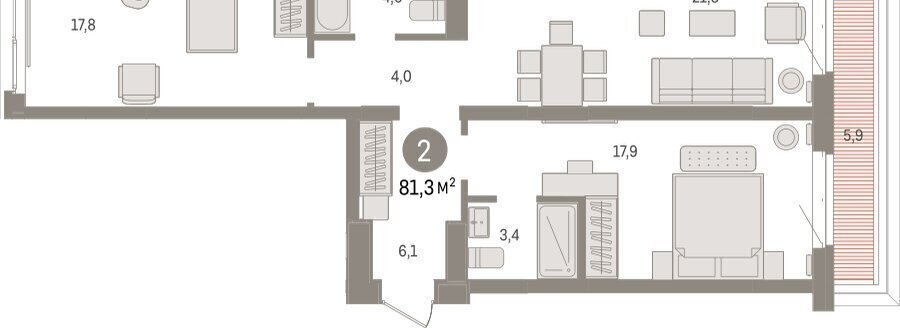 квартира г Тюмень жилой комплекс На Минской фото 2