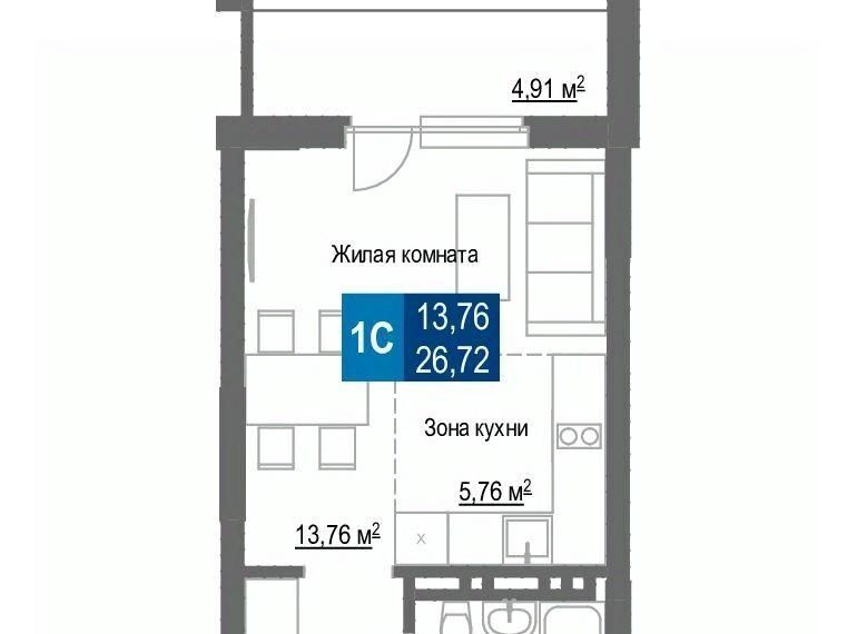 квартира г Новосибирск р-н Заельцовский Заельцовская ул Светлановская 52/4 фото 1