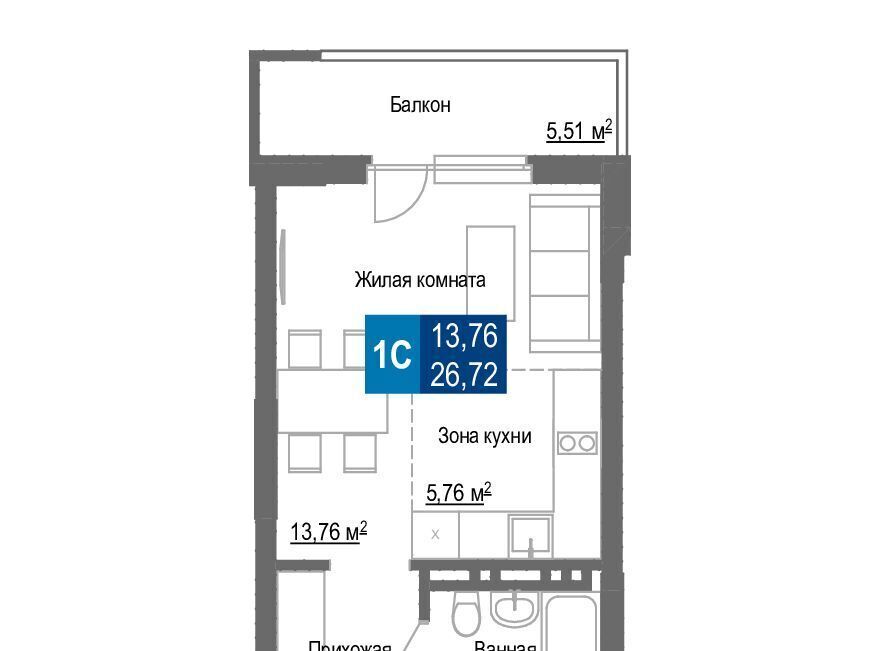 квартира г Новосибирск Заельцовская ул Светлановская 52/4 фото 1