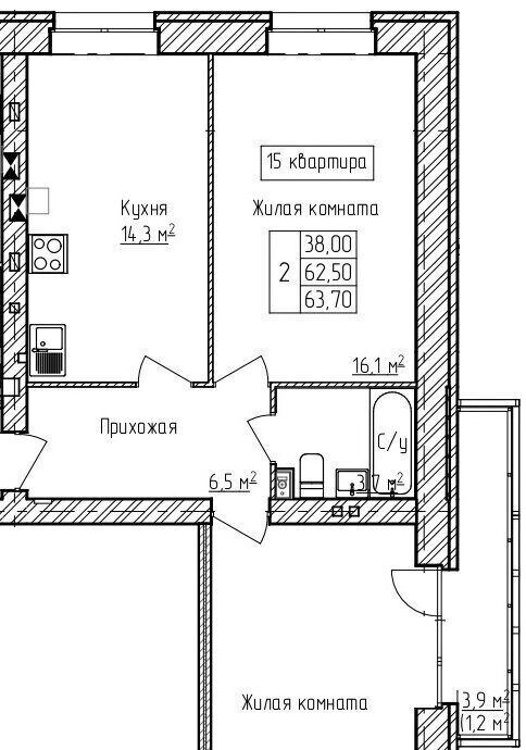 квартира р-н Ярославский д Карабиха Карабихское с/пос фото 1