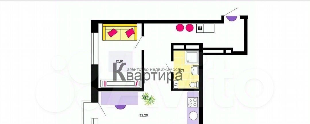 квартира г Смоленск р-н Промышленный проезд Маршала Конева 32 фото 2