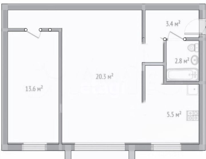 квартира г Москва метро Академическая ул Винокурова 12к/2 фото 13