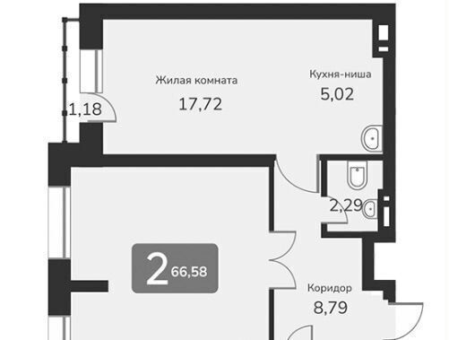 квартира г Новосибирск р-н Октябрьский ул 2-я Обская 158 фото 1