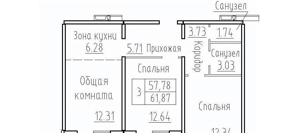 квартира р-н Новосибирский п Элитный ул Фламинго 20 сельсовет, Площадь Маркса, Мичуринский фото 1