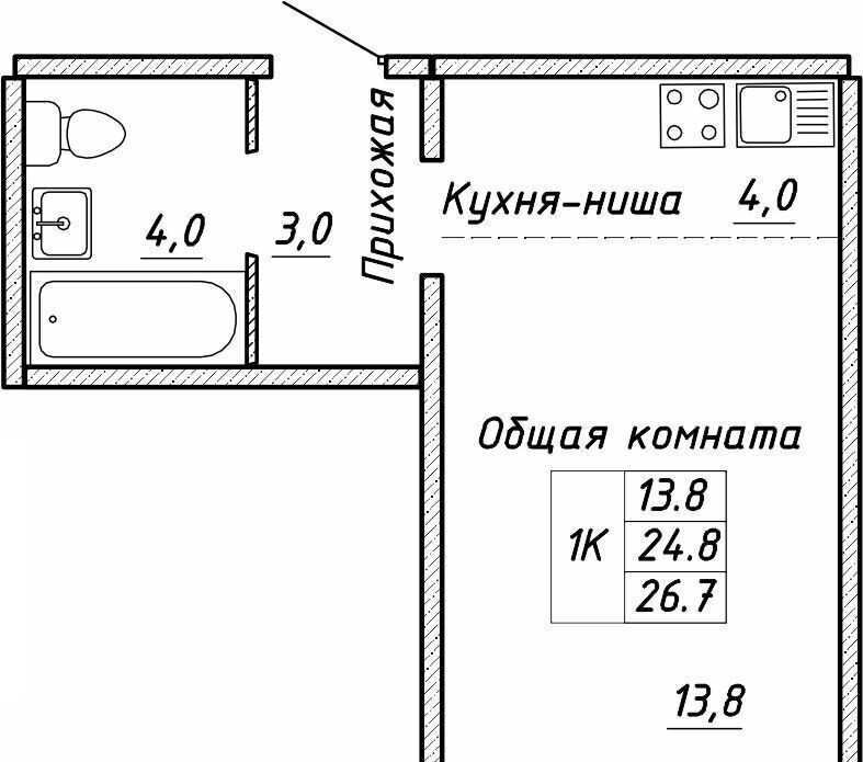 квартира г Новосибирск р-н Ленинский ул Связистов 13/2 фото 1