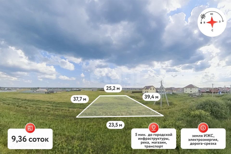 земля р-н Тюменский д Есаулова Коттеджный посёлок Долина Есаулова фото 2