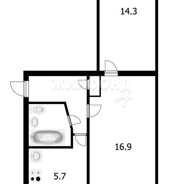 квартира г Томск р-н Кировский ул Усова 44 Томский район фото 8