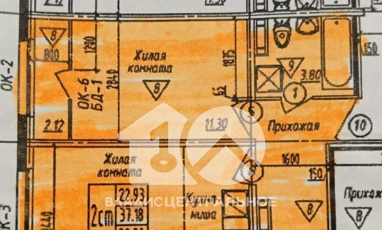 квартира г Новосибирск р-н Октябрьский Золотая Нива ул В.Высоцкого 141/11 фото 2