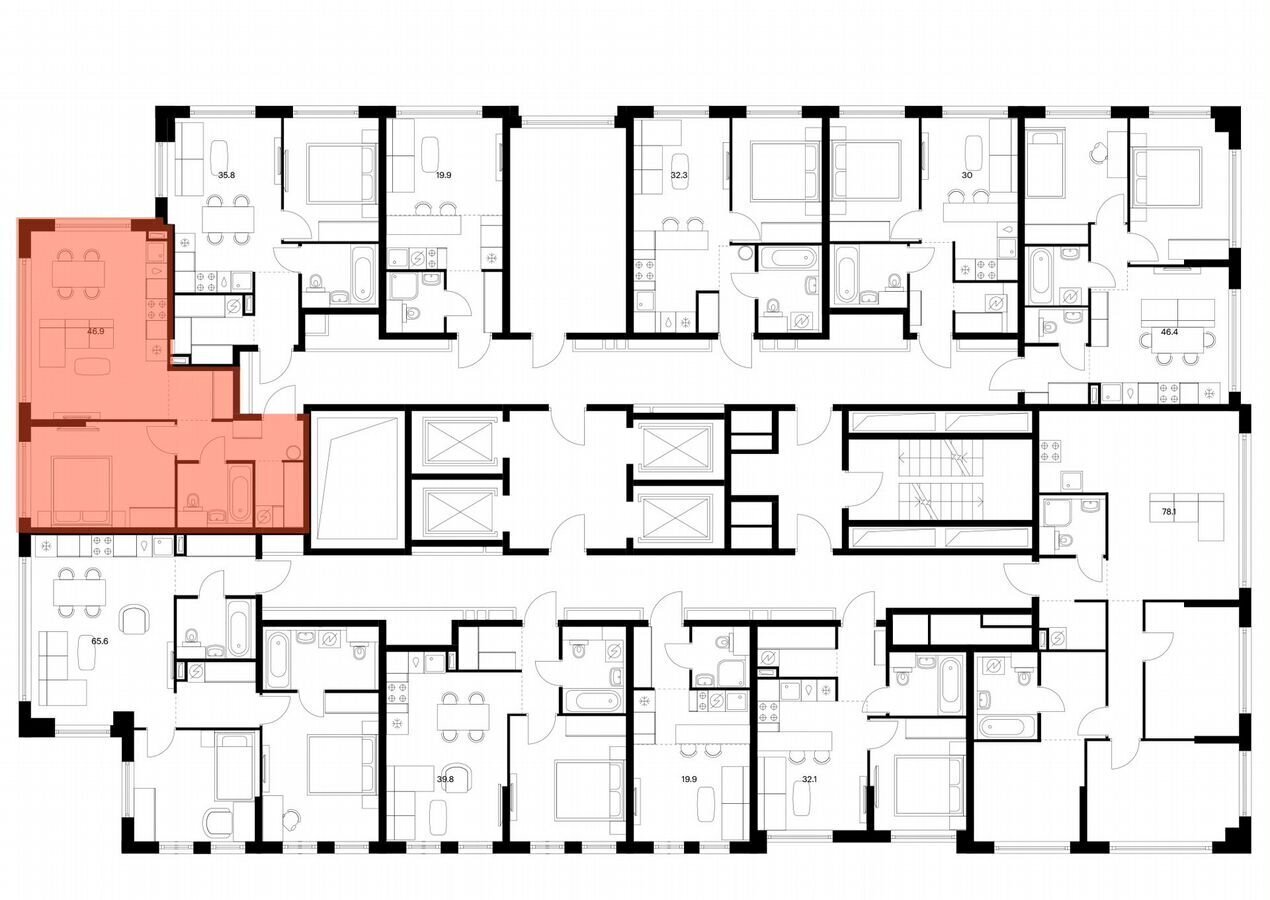 квартира г Москва метро Кунцевская ул Ивана Франко корп. 3 фото 2