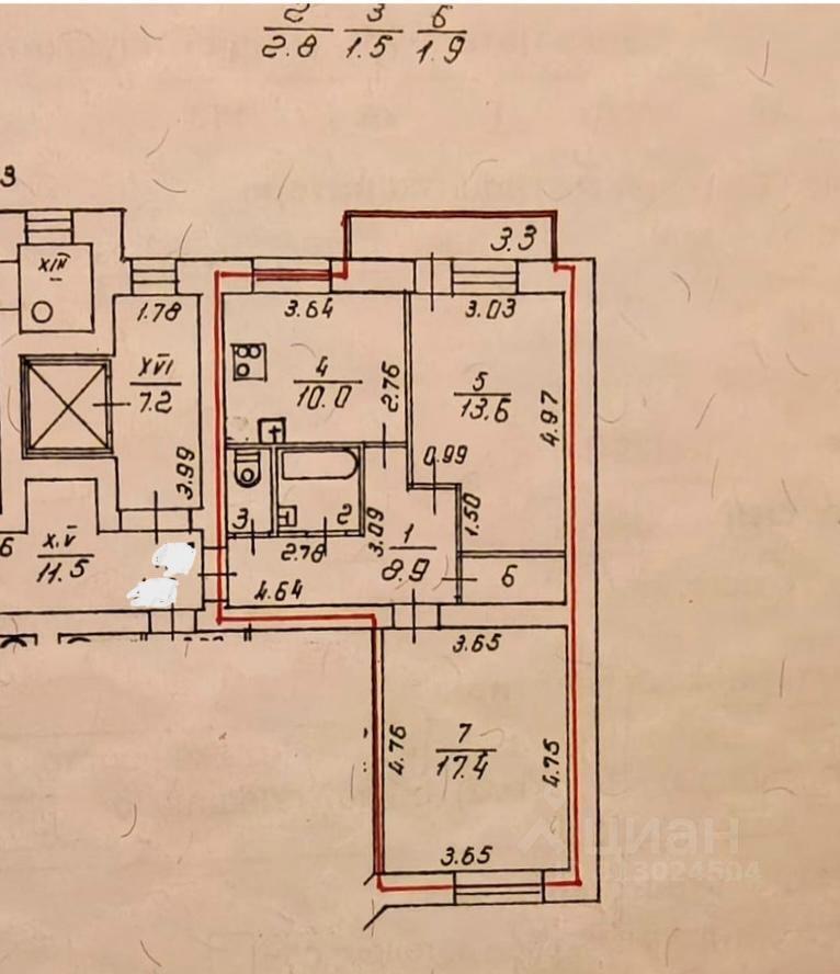 квартира г Санкт-Петербург ул Савушкина 137/1 округ № 65, Ленинградская область фото 15