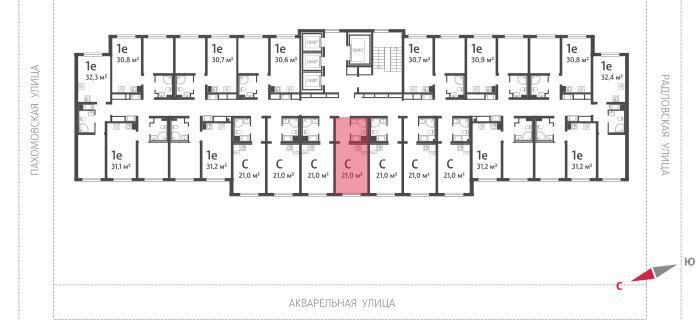 квартира г Санкт-Петербург метро Академическая ул Пахомовская 12к/2 округ Полюстрово фото 2