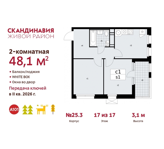 жилой район «Скандинавия» б-р Скандинавский 25/3 Сосенское, Бутово фото