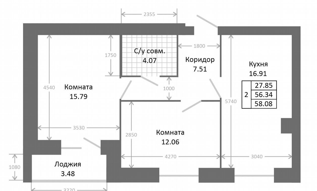 квартира г Ярославль р-н Фрунзенский МКР №2, з/у 28 фото 16