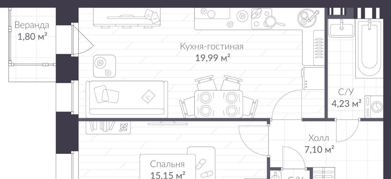 квартира г Санкт-Петербург п Стрельна ш Красносельское 22 метро Проспект Ветеранов фото 1