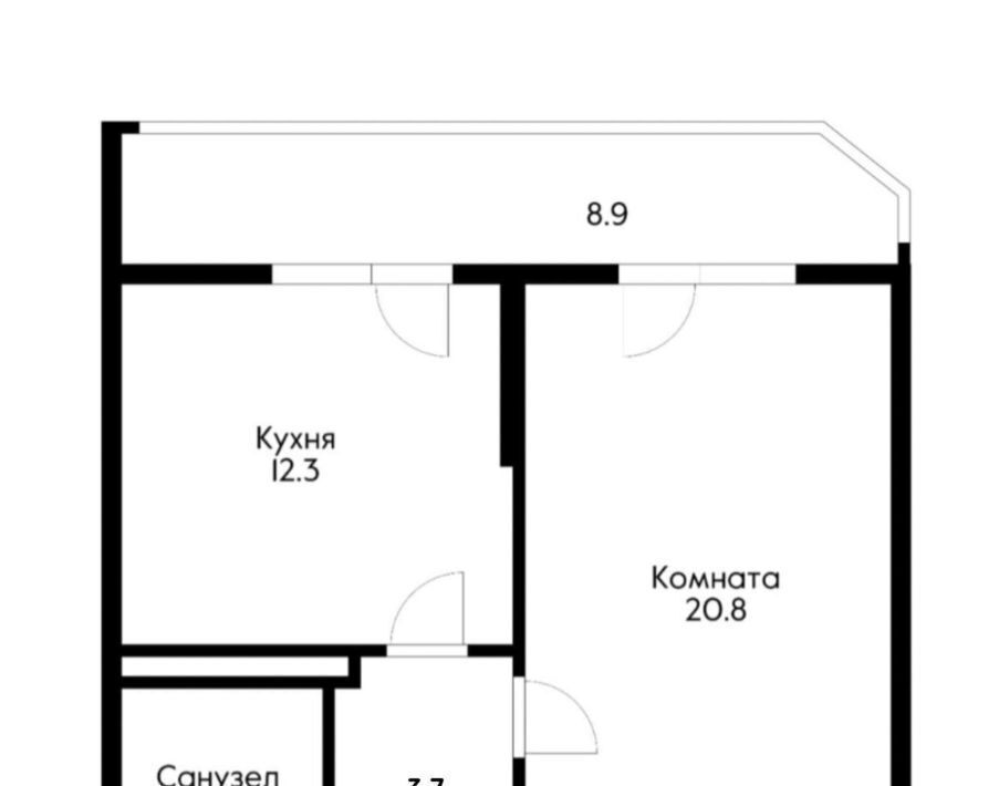 квартира г Краснодар р-н Прикубанский Табачная Фабрика ул Табачная 1/1к 1 фото 14