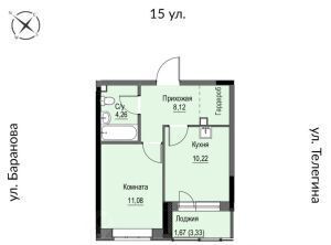 квартира г Ижевск р-н Ленинский ул 15-я 13 фото 1