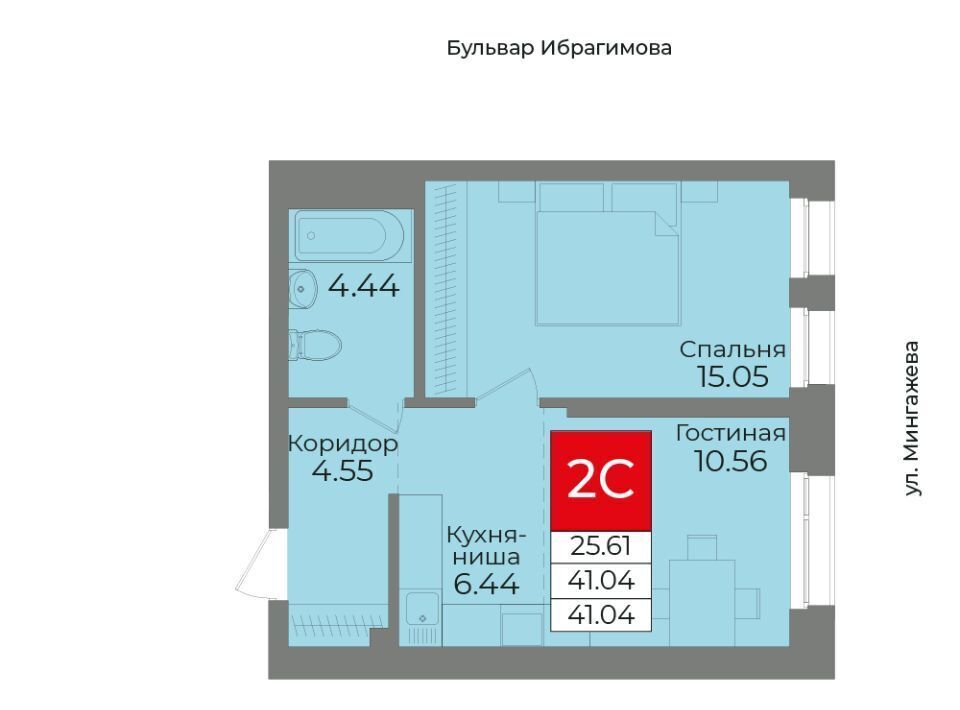 квартира г Уфа р-н Советский б-р Ибрагимова 90/2 фото 1